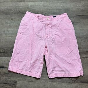 Vineyard Vines Pink Club Shorts Flat Front Cotton Size 32